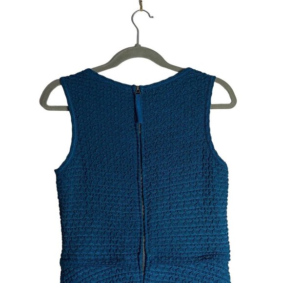 Max Studio Women's Teal Patterned A-Line Sleeveless Dress - Picture 6 of 7